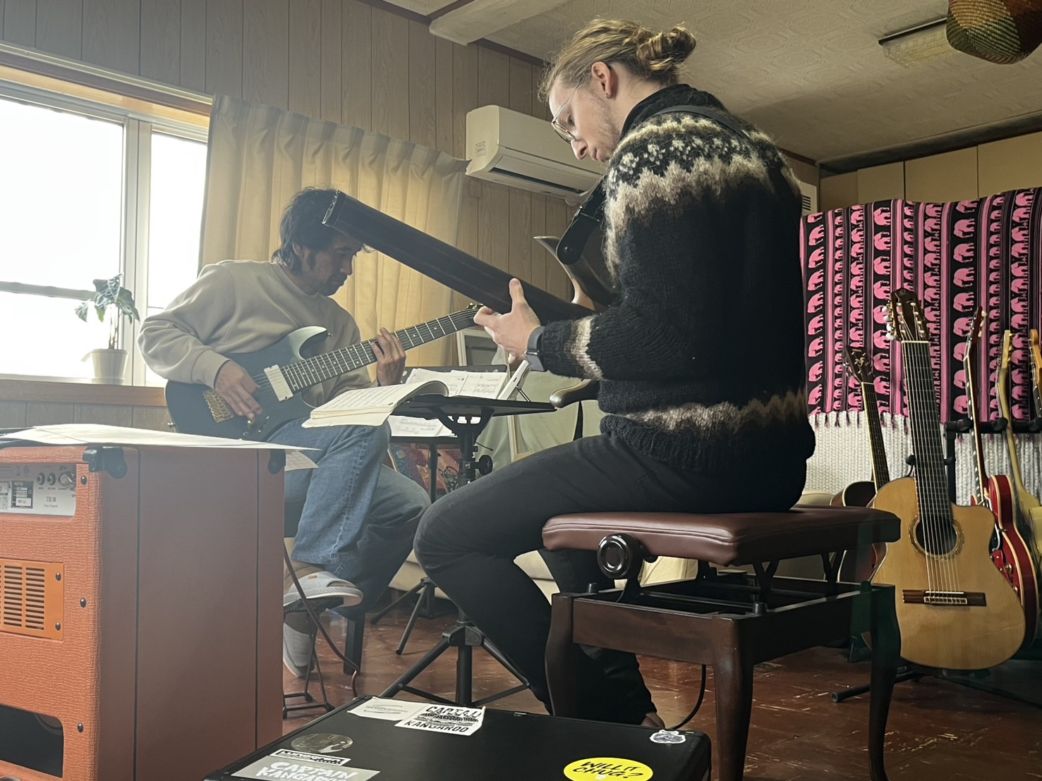 真面目なレッスン風景